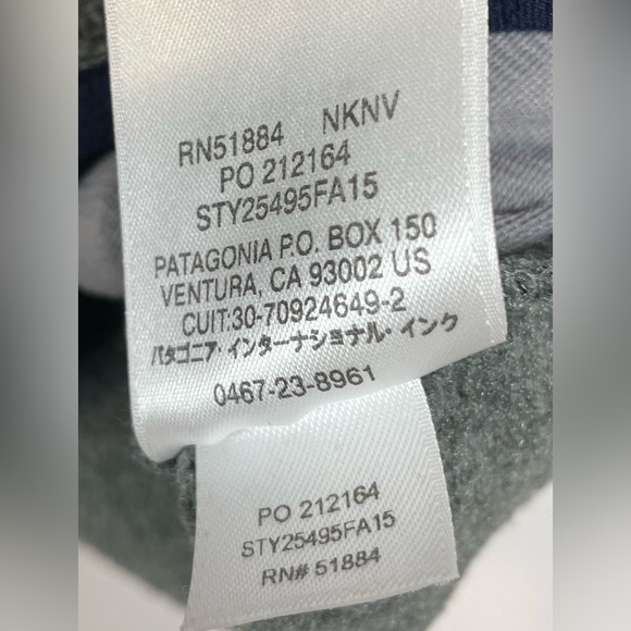 Patagonia Snap-T Synchilla Fleece Vest, Gray/Navy Blue, Women’s Medium - Picture 9 of 9